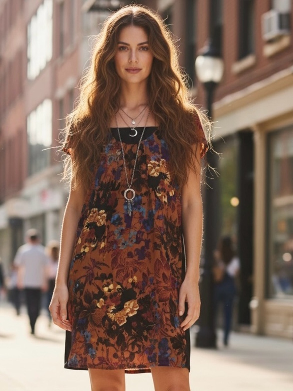 Anthropologie Pintura Floral 100% Silk Mini Cottage Core 90’s vibe dress